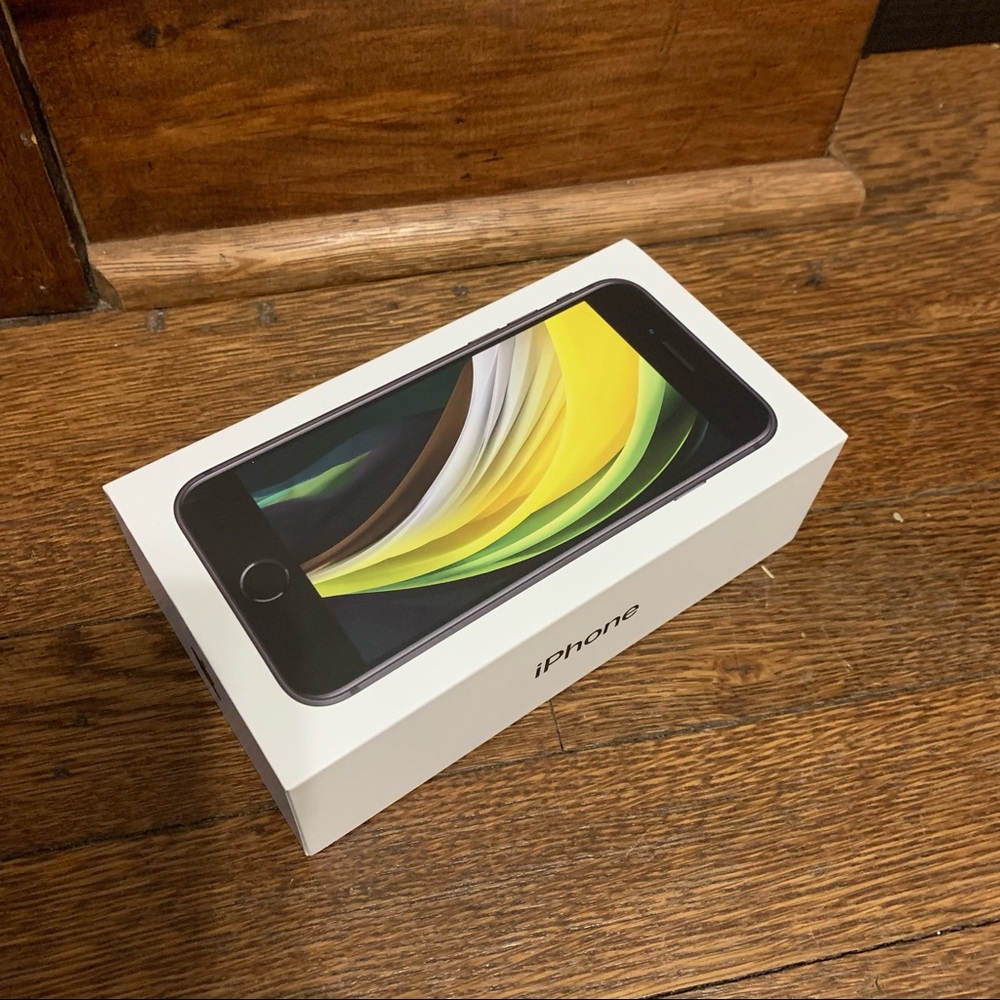 Empty iPhone SE 2nd generation box